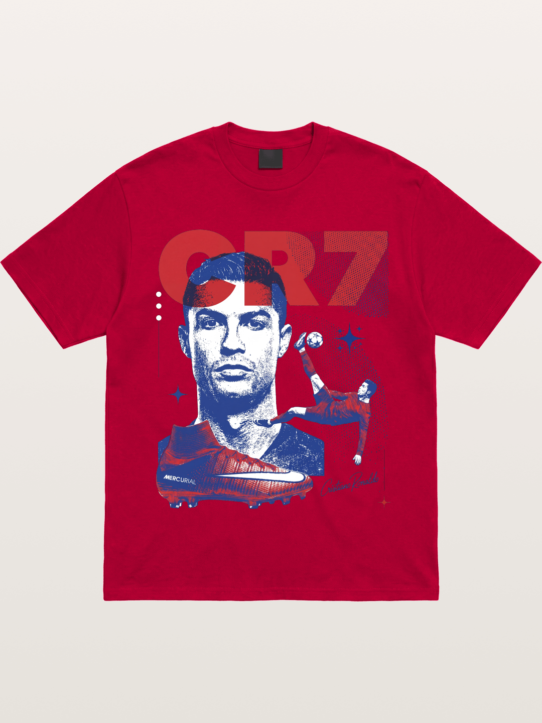 CR7 Retro Halftone Print Gildan T-shirt