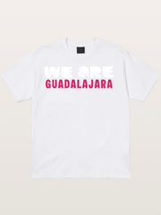 Guadalajara Pink Block Letters Cotton T-shirt