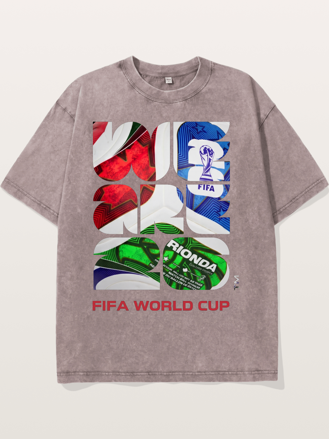 WC 2026 Abstract Geometric Host Design Washed T-shirt
