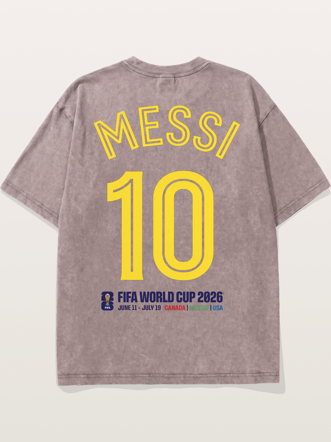 Messi 10 World Cup 2026 Washed T-shirt