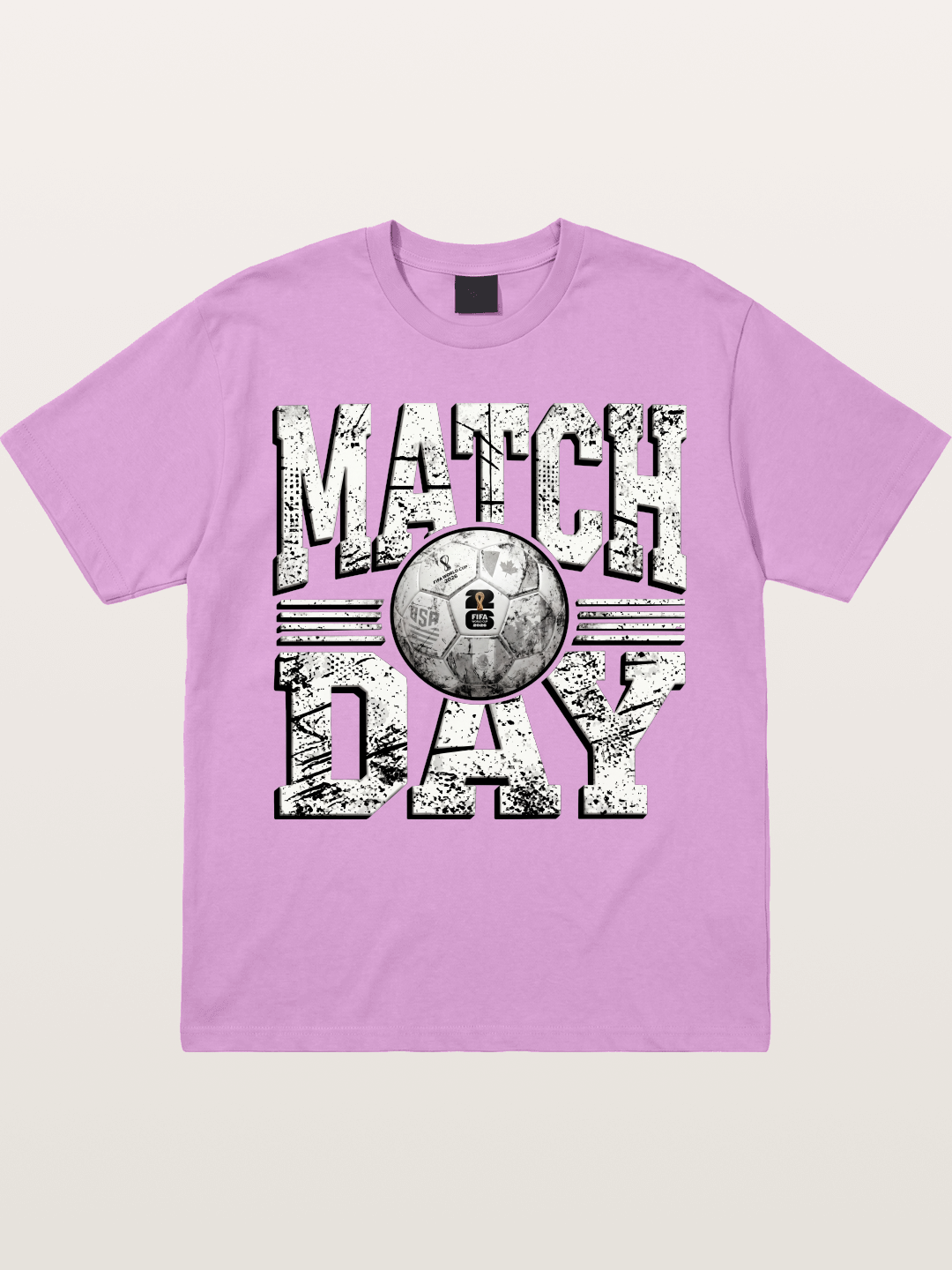 Match Day Grunge Soccer Print Gildan T-shirt