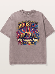 Houston 2026 Host City Art Washed T-shirt