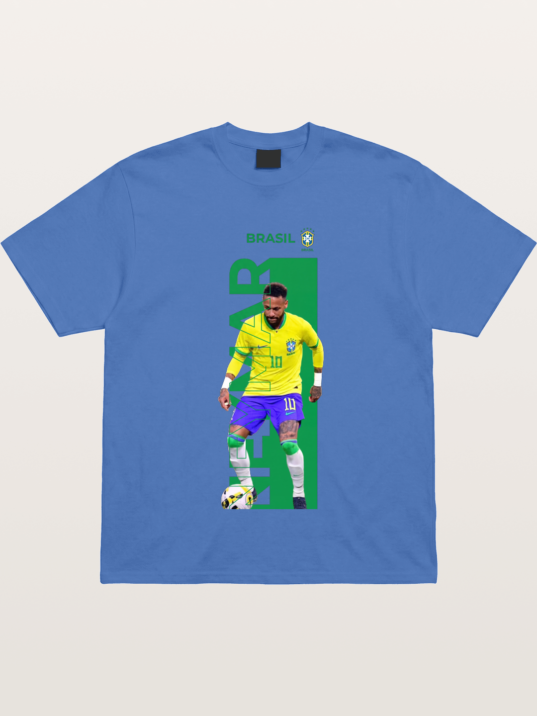 Neymar Brasil Jersey Print Gildan T-shirt