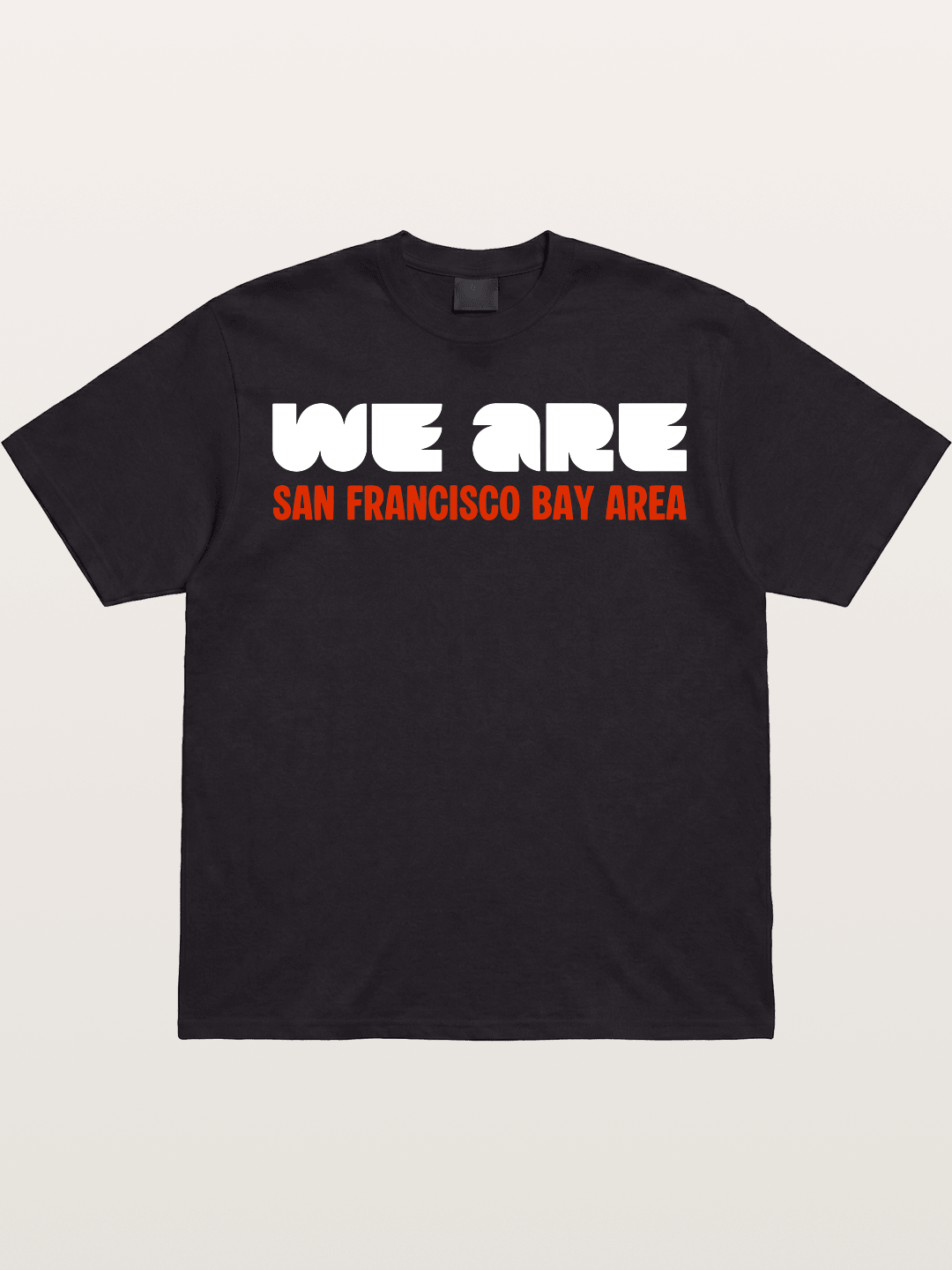 San Francisco Bay Area Red Text Gildan T-shirt