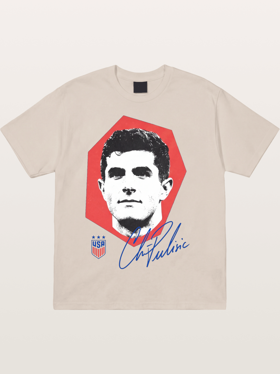 Christian Pulisic Octagon Signed Mark Cotton T-shirt