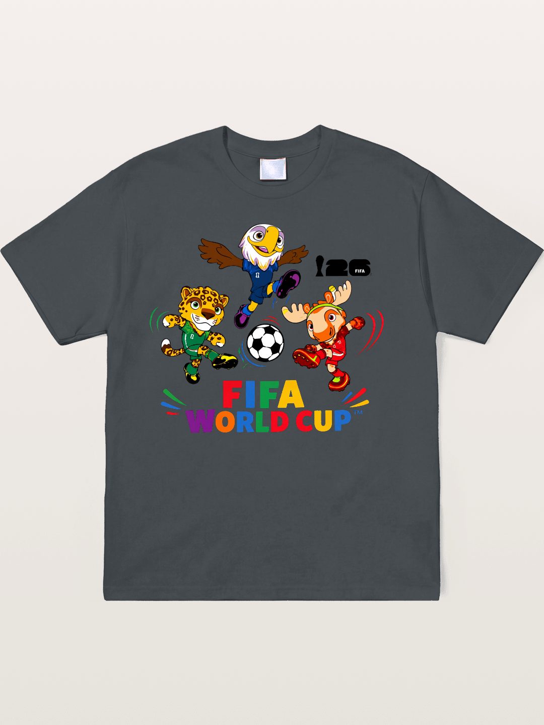 FIFA World Cup Mascots Print Soft-Stay T-shirt
