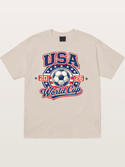 USA World Cup 2026 Retro Badge Cotton T-shirt