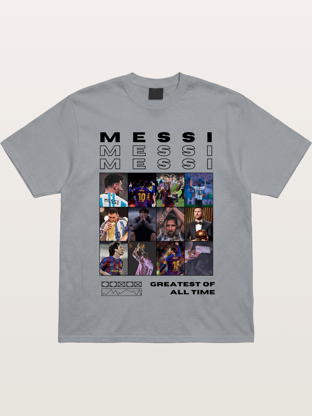 Messi Greatest of All Time Montage Gildan T-shirt