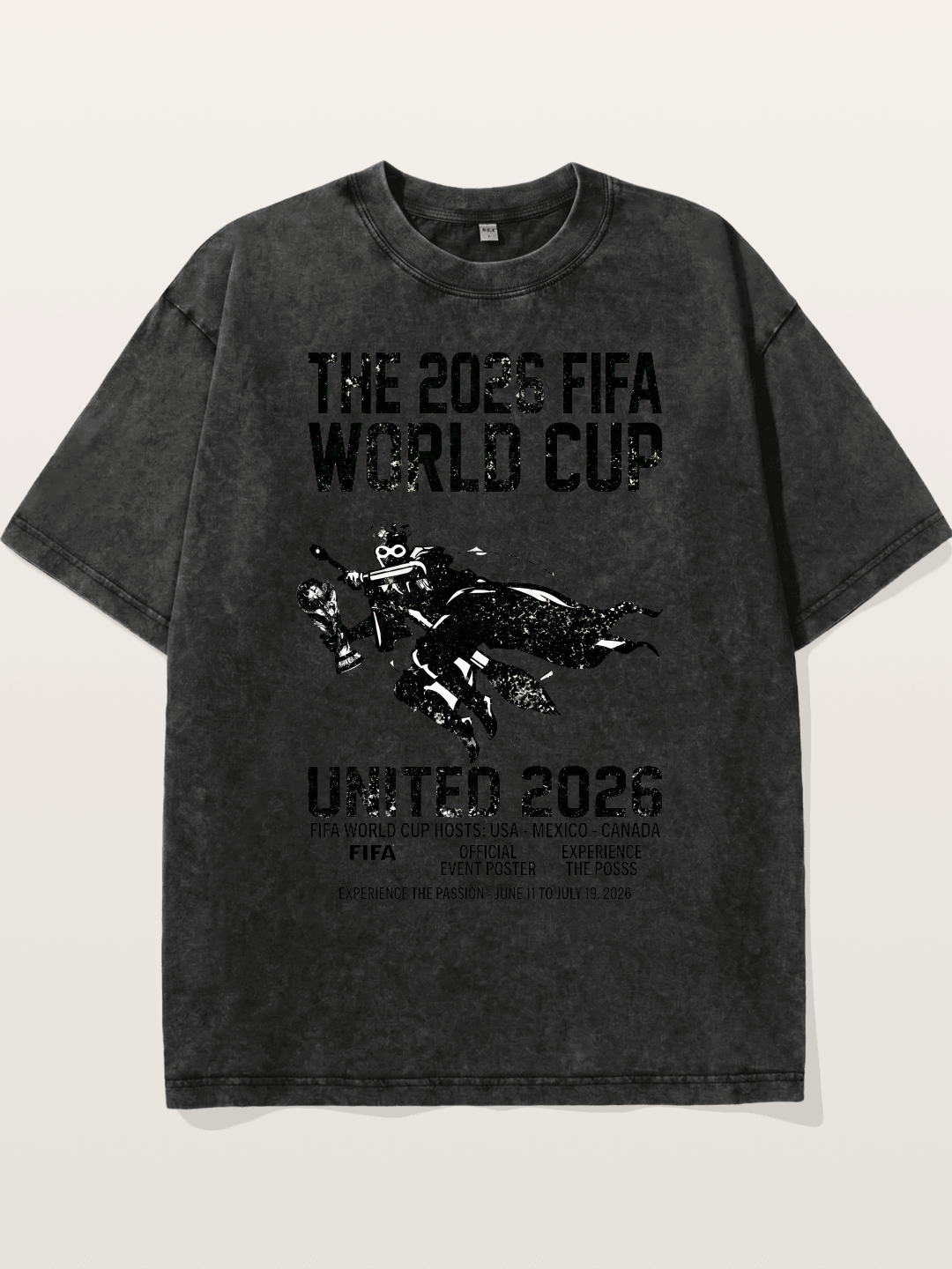 2026 World Cup Rider Poster Washed T-shirt
