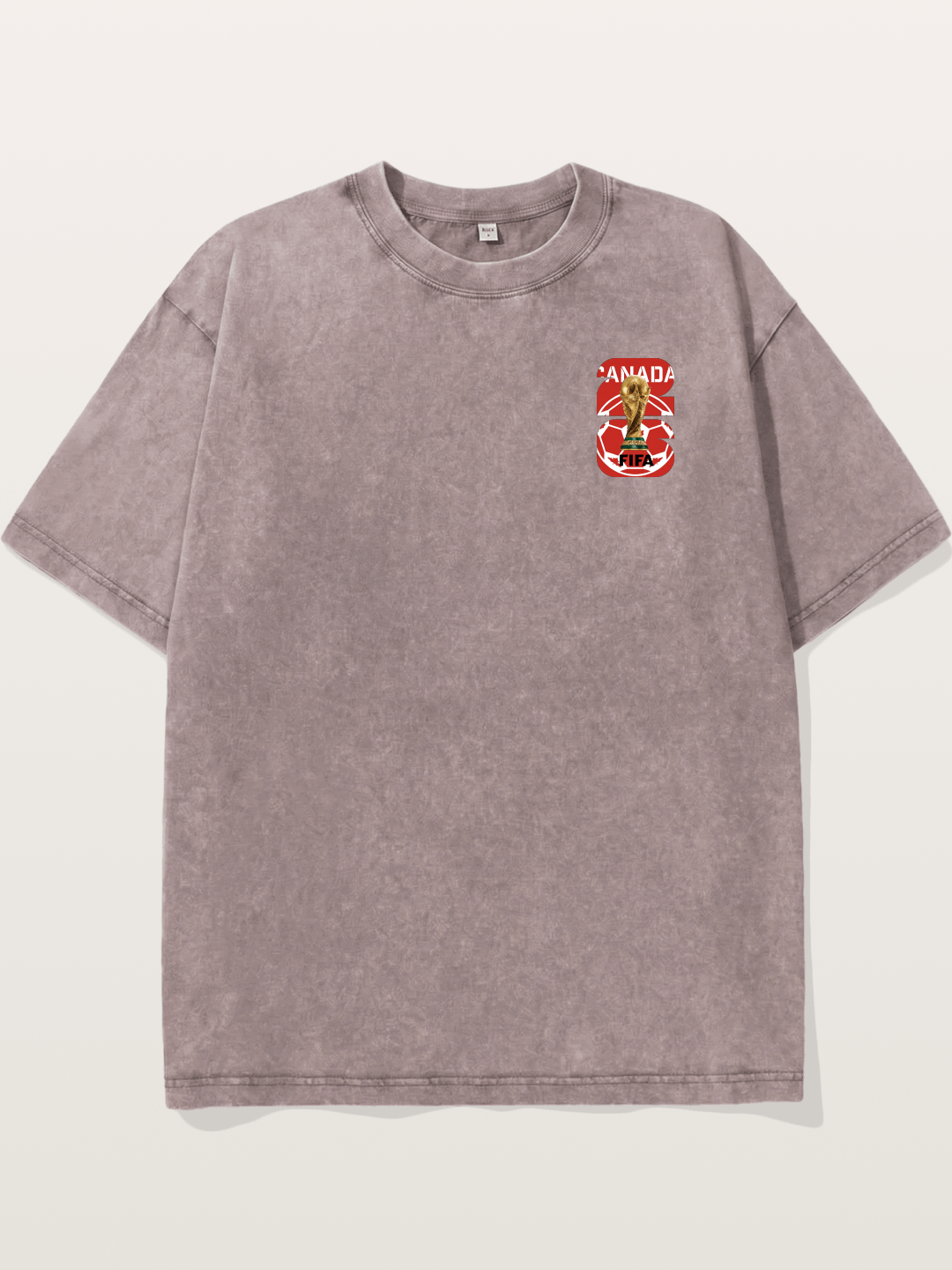 Canada World Cup Trophy Emblem Washed T-shirt