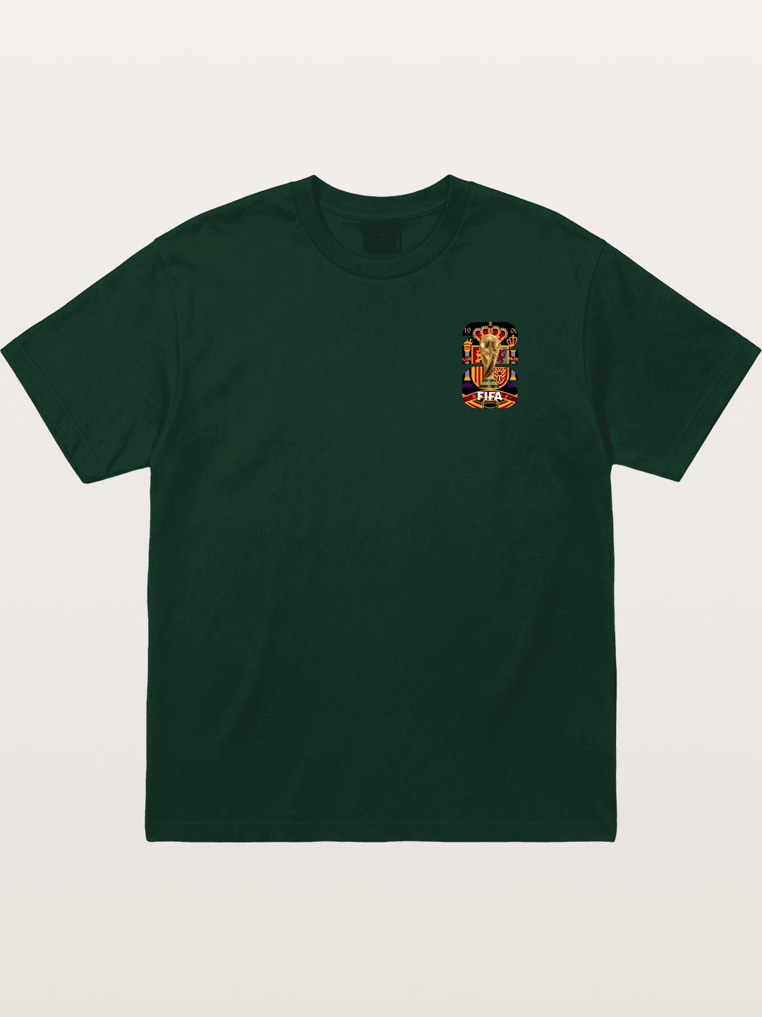 Spain World Cup Trophy Crest Gildan T-shirt