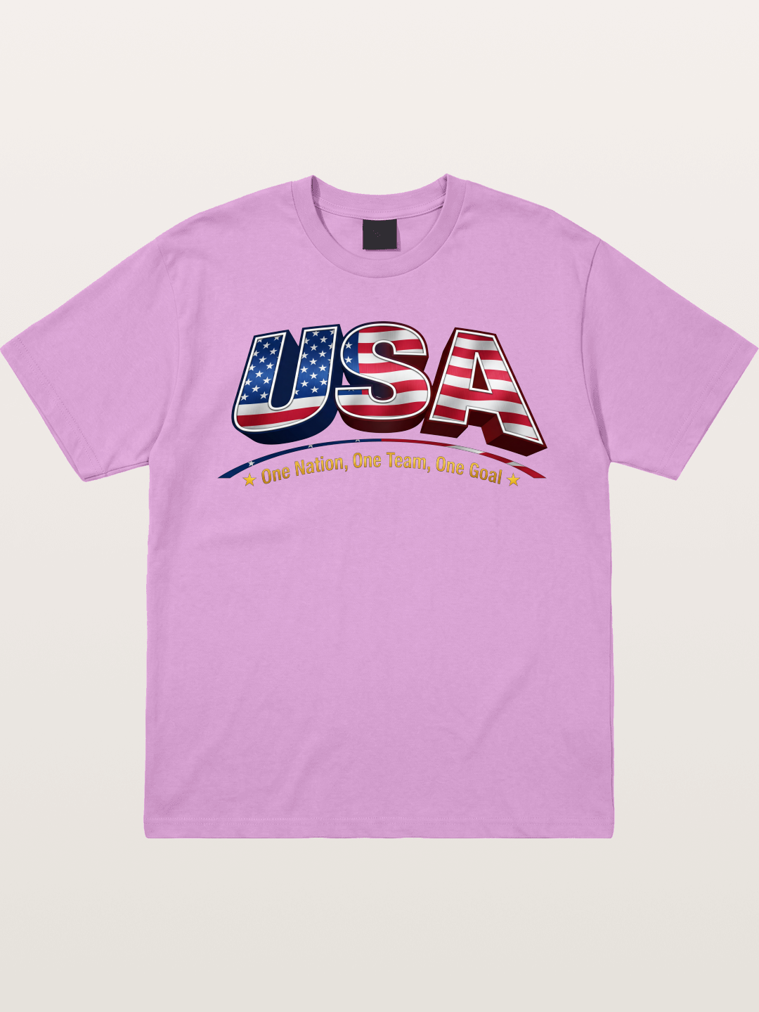USA Flag 3D Letter World Cup Gildan T-shirt