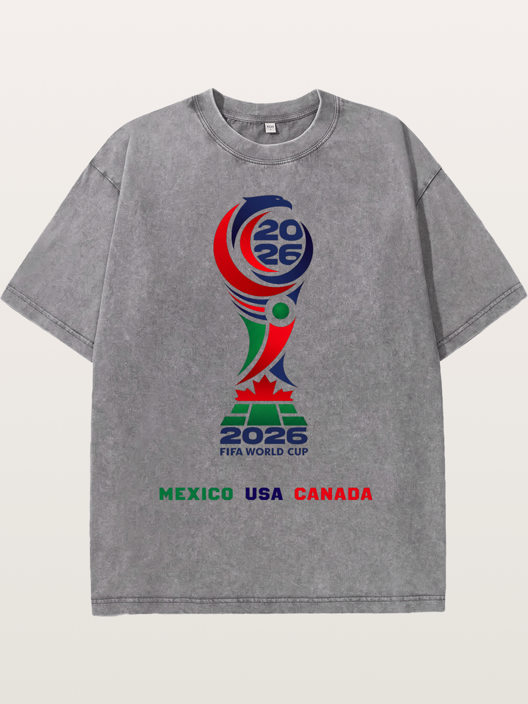 2026 World Cup Logo Art Washed T-shirt