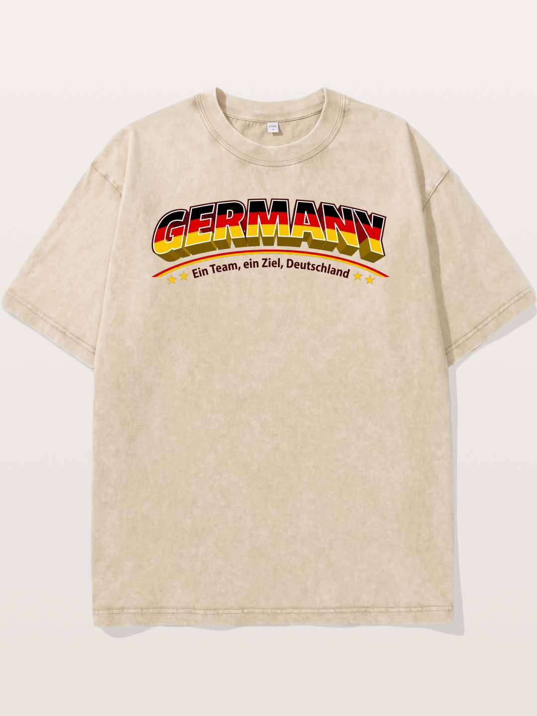 Germany Retro Team Logo WC Washed T-shirt