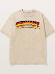 Germany Retro Team Logo WC Washed T-shirt