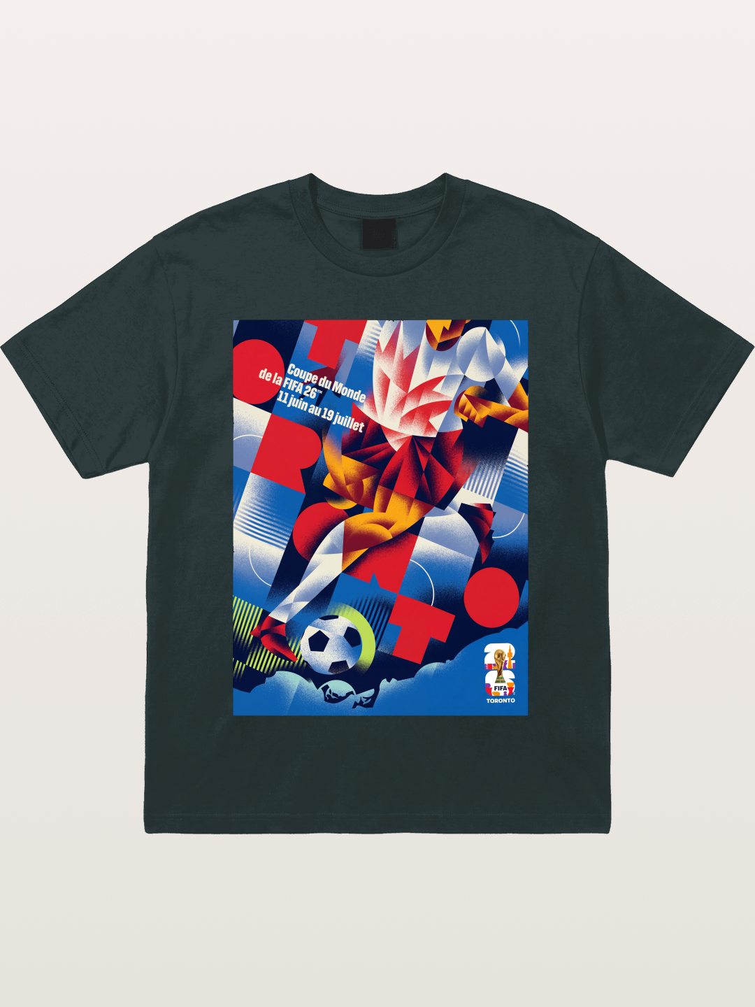 Canada WC 2026 Soccer Player Abstract Gildan T-shirt