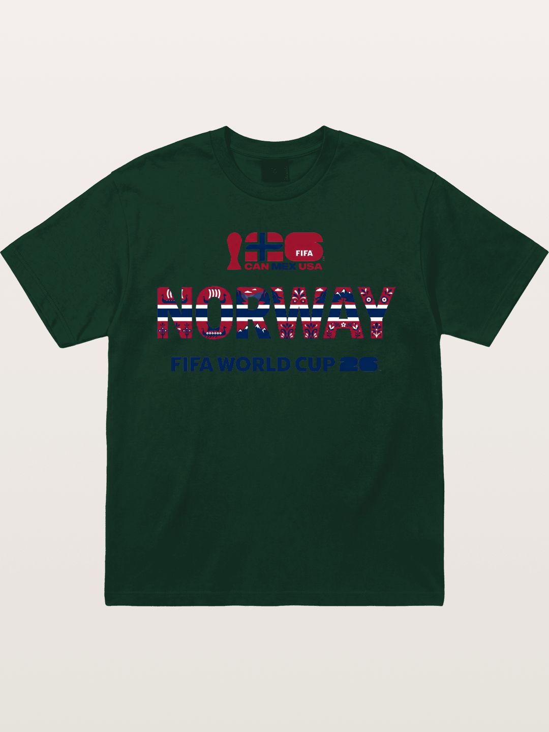 Norway 2026 Folk Pattern Print Gildan T-shirt