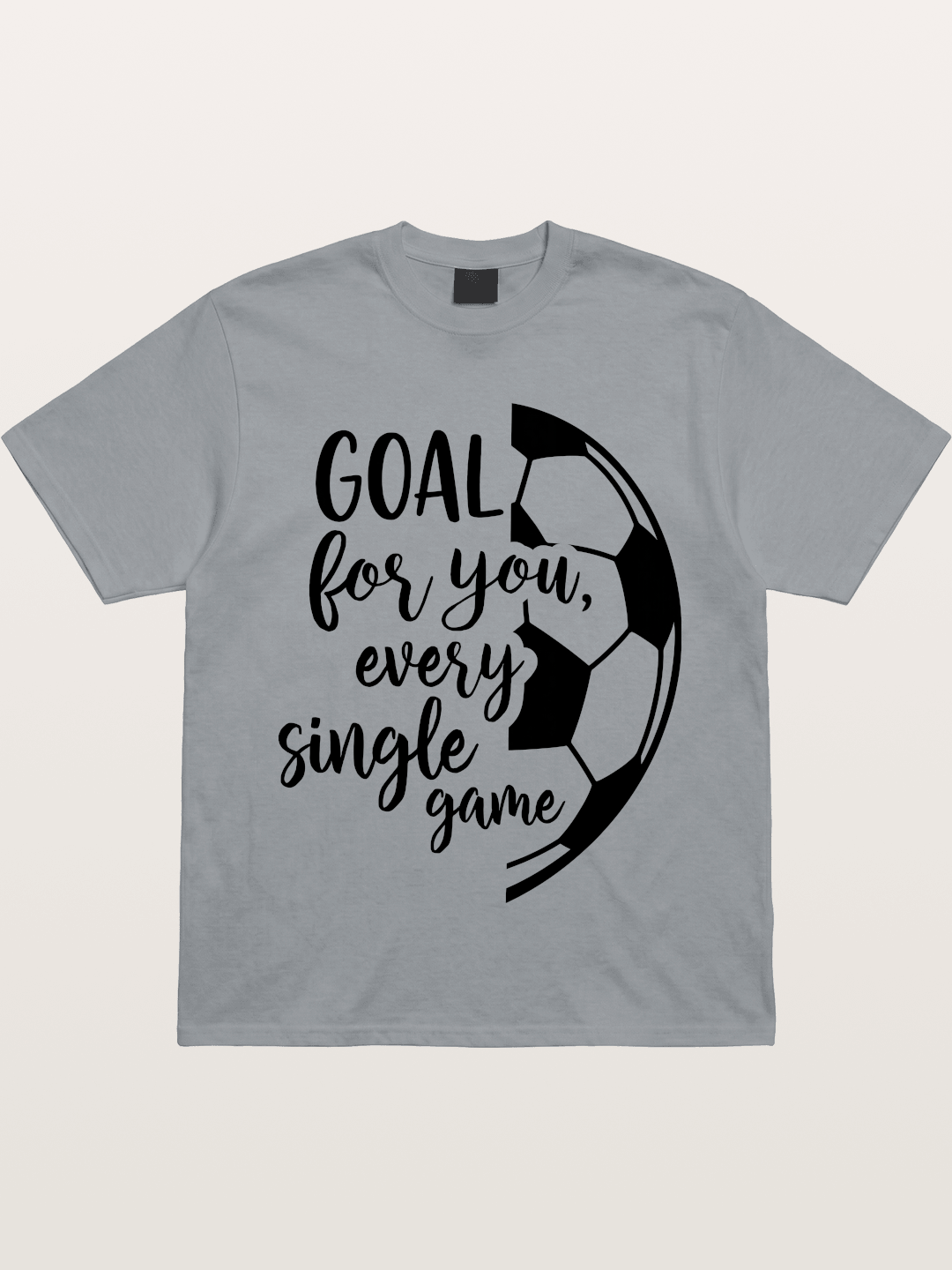 Goal For You Soccer Script Card Gildan T-shirt
