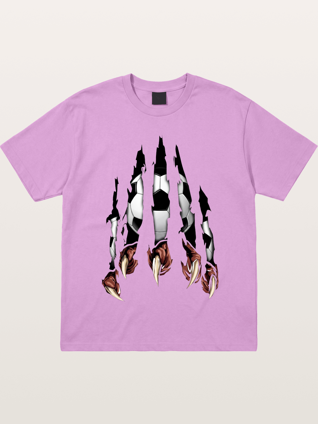 Claw Tear Soccer Reveal Print Gildan T-shirt