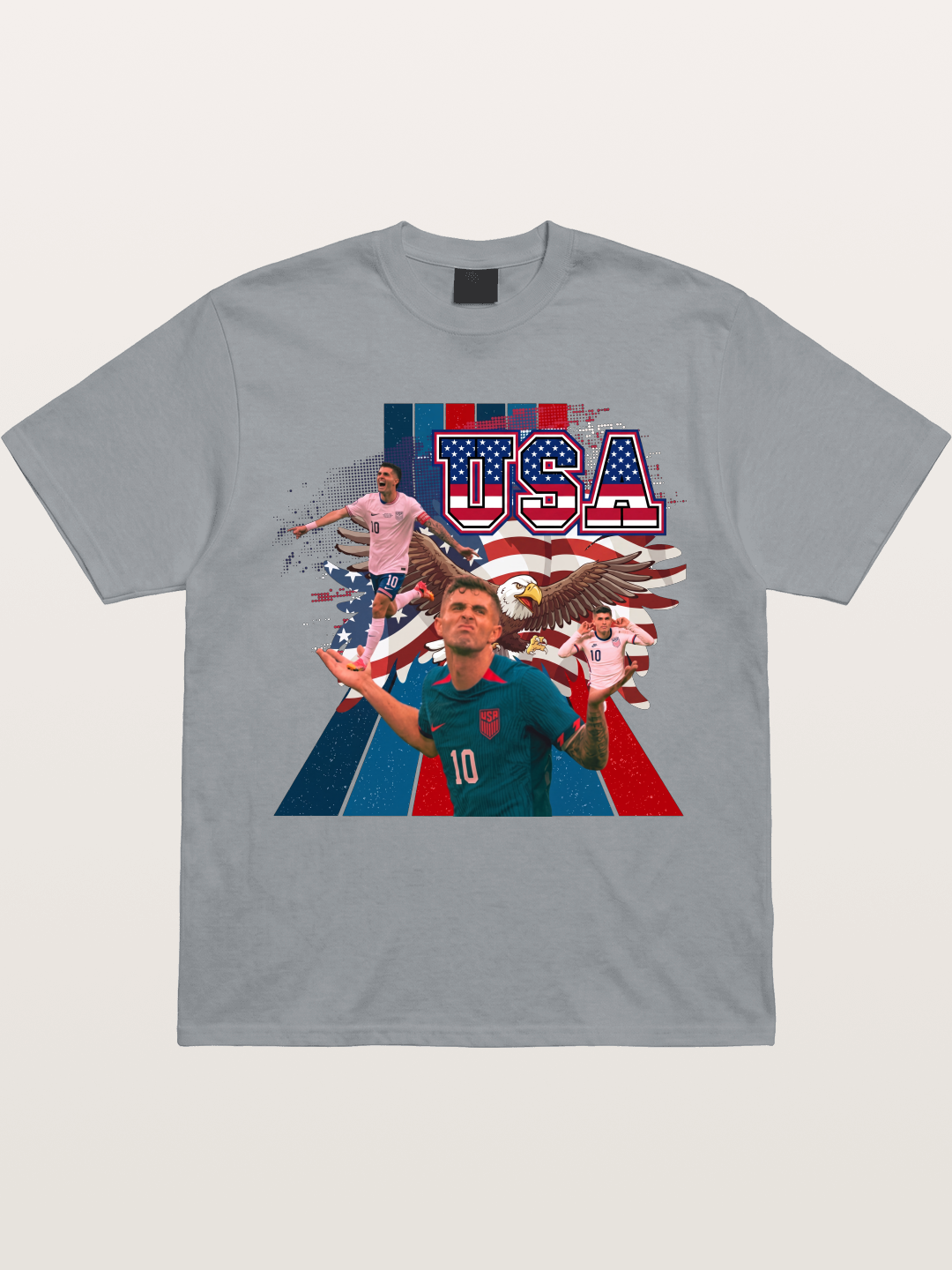 US Soccer Eagles And Two National Stars Gildan T-shirt