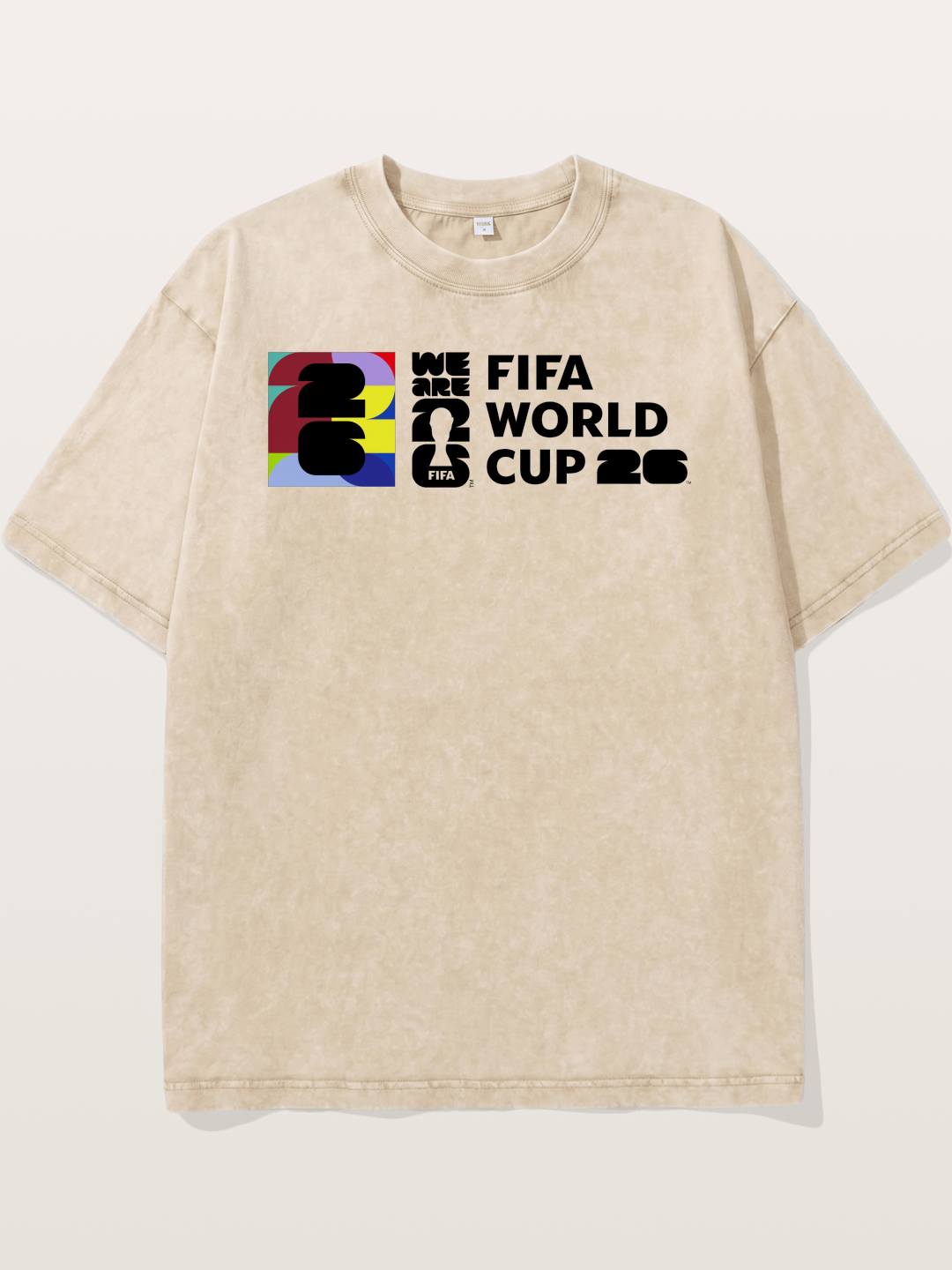 2026 World Cup Colorful Typo Washed T-shirt