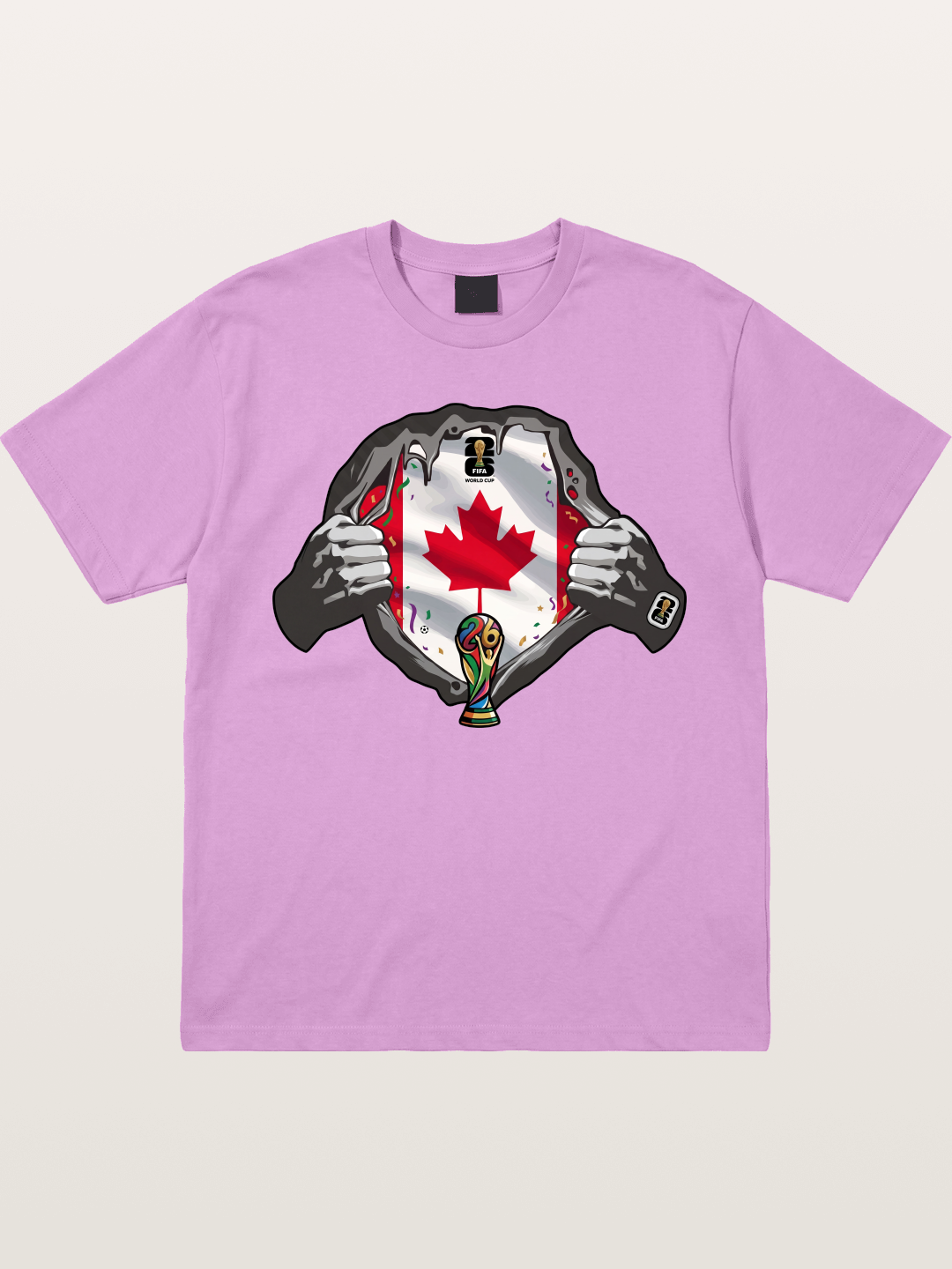 Canada Flag World Cup Poster Gildan T-shirt