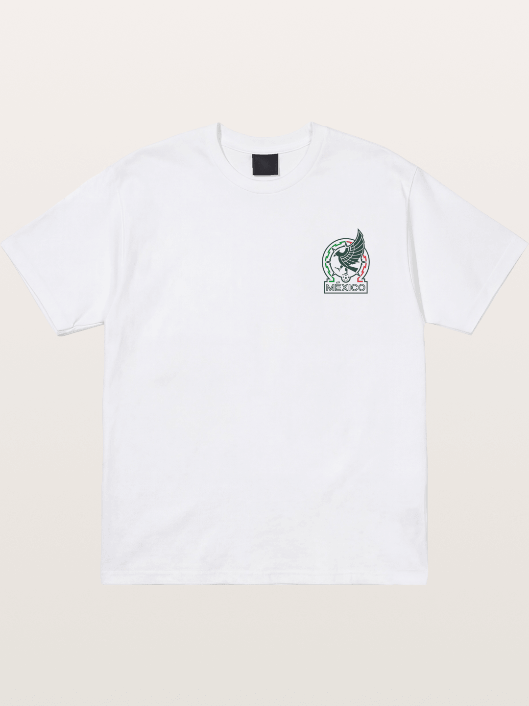 Mexico Football Eagle Crest Cotton T-shirt