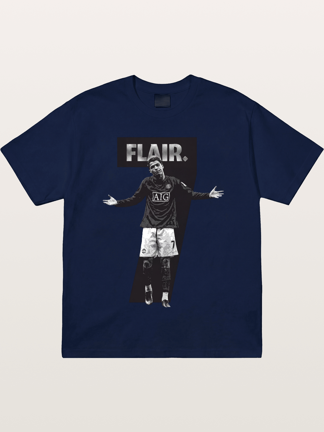 Ronaldo Black And White Number 7 Gildan T-shirt
