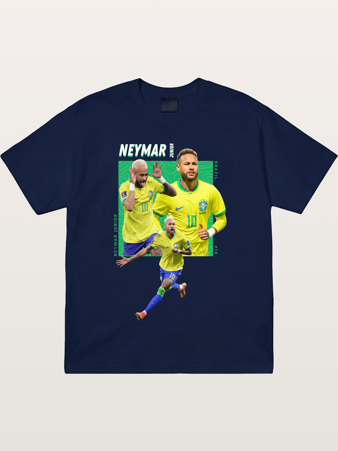 Neymar Collage Brazil Poster Gildan T-shirt