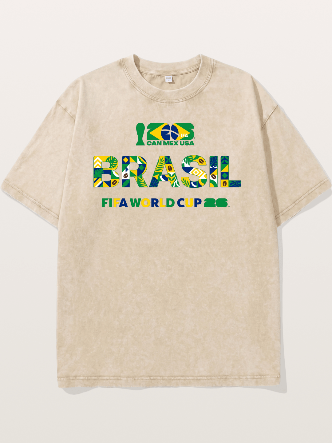 Brasil 2026 Tropical Graphic Washed T-shirt