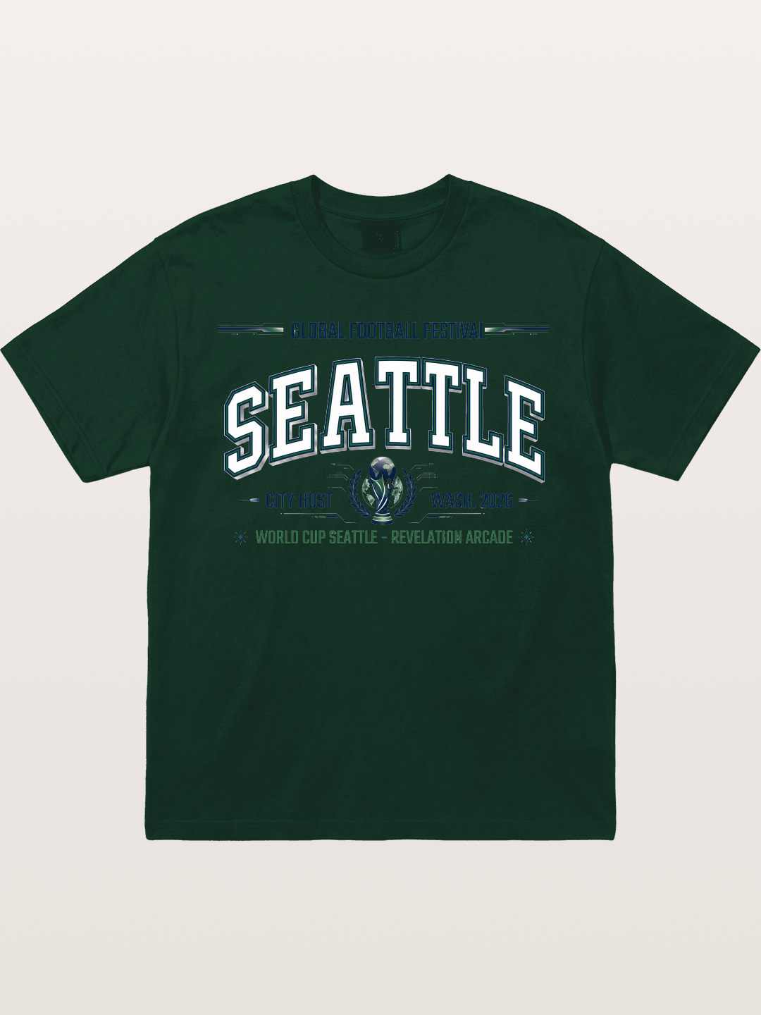 Seattle 2026 WC Host Print Gildan T-shirt