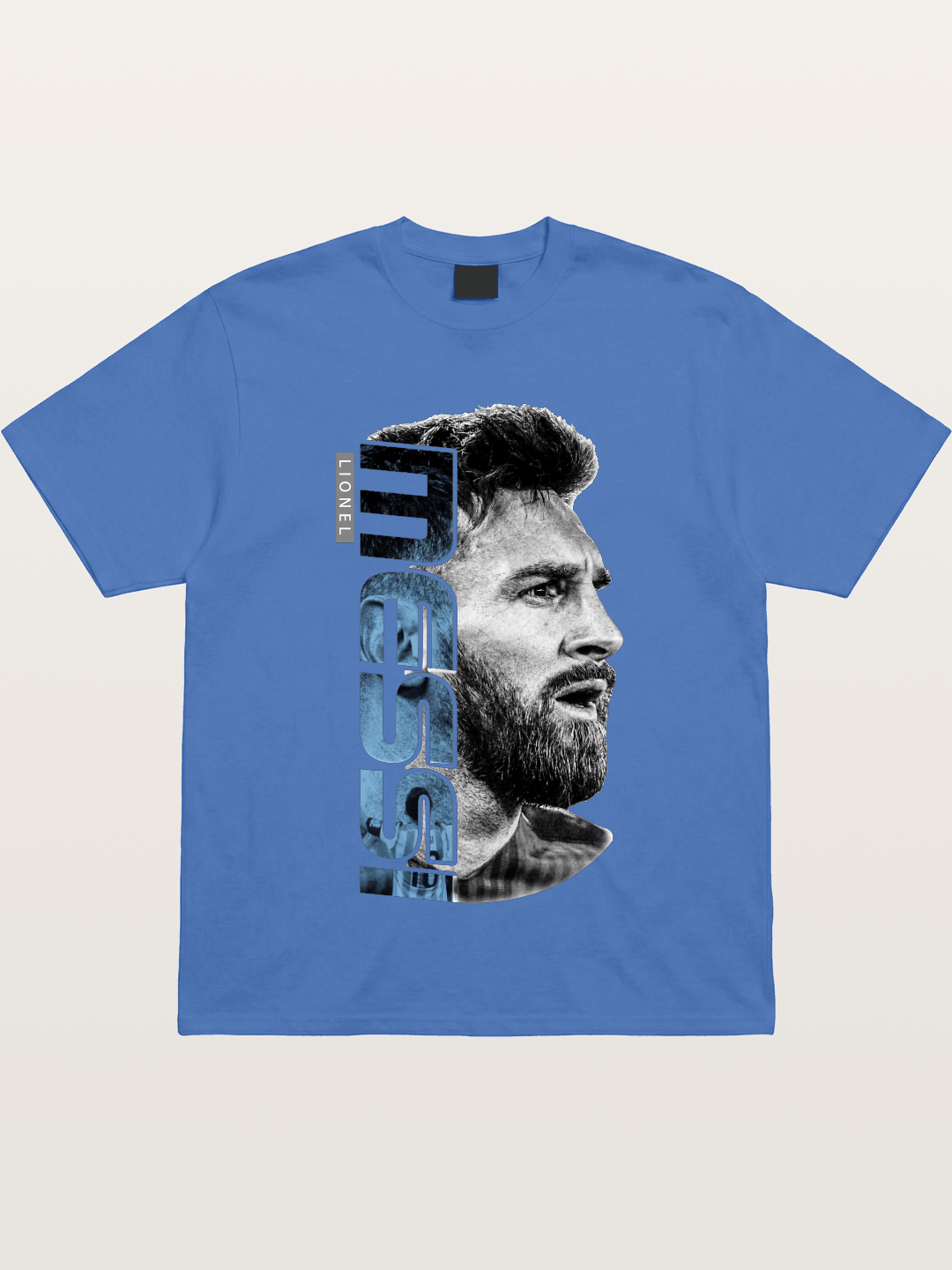 Messi Vertical Typography Art Gildan T-shirt