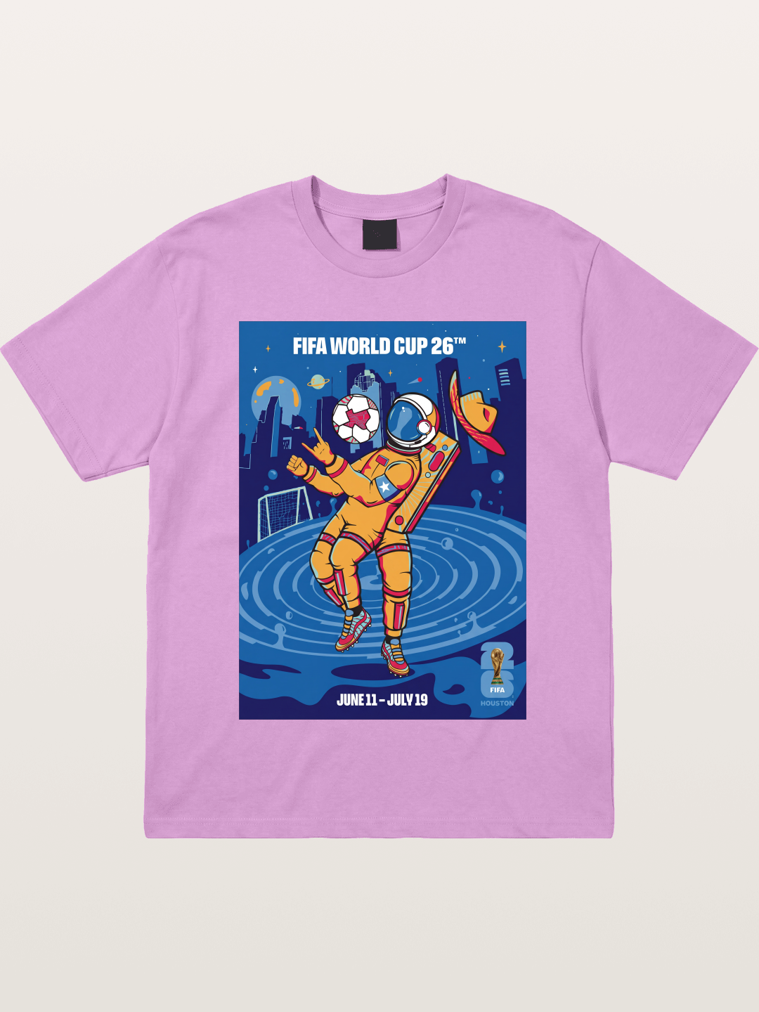 WC 2026 Astronaut Soccer Player Gildan T-shirt