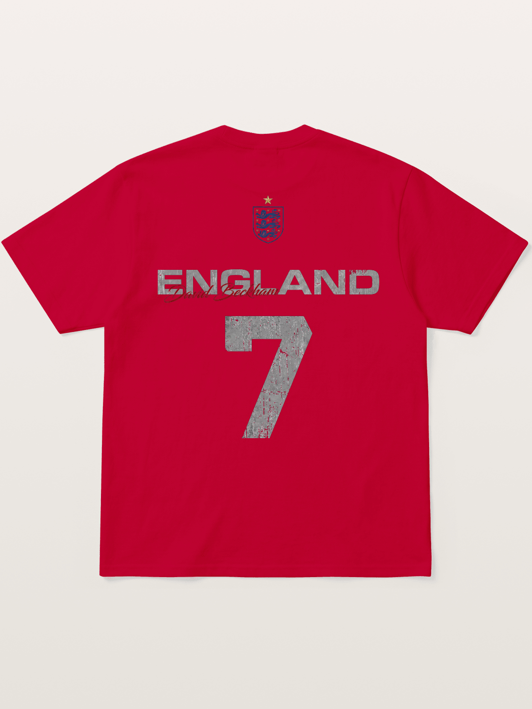 England Beckham 7 Vintage Gildan T-shirt