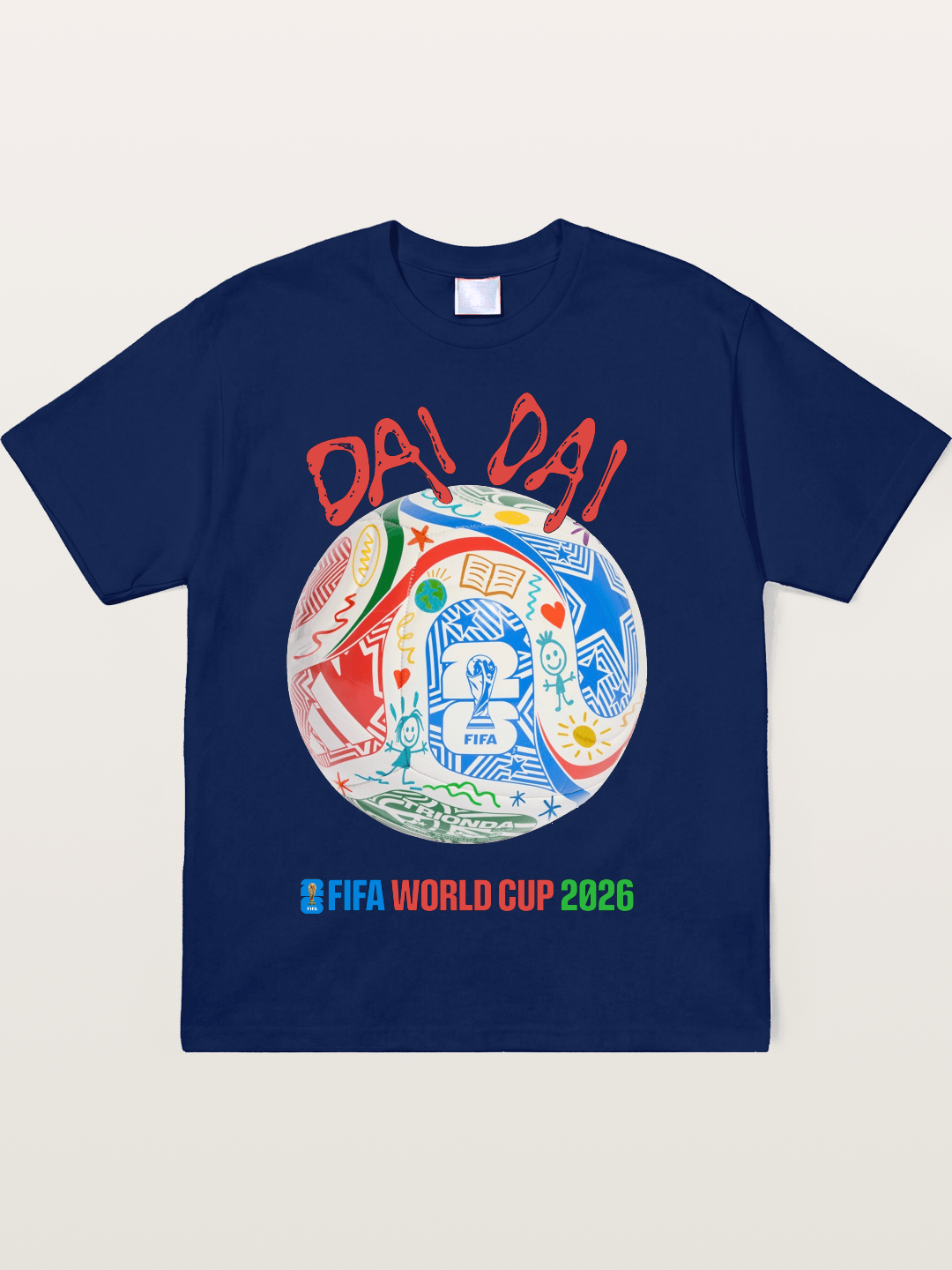 FIFA World Cup 2026 Doodle Soccer Ball Soft-Stay T-shirt