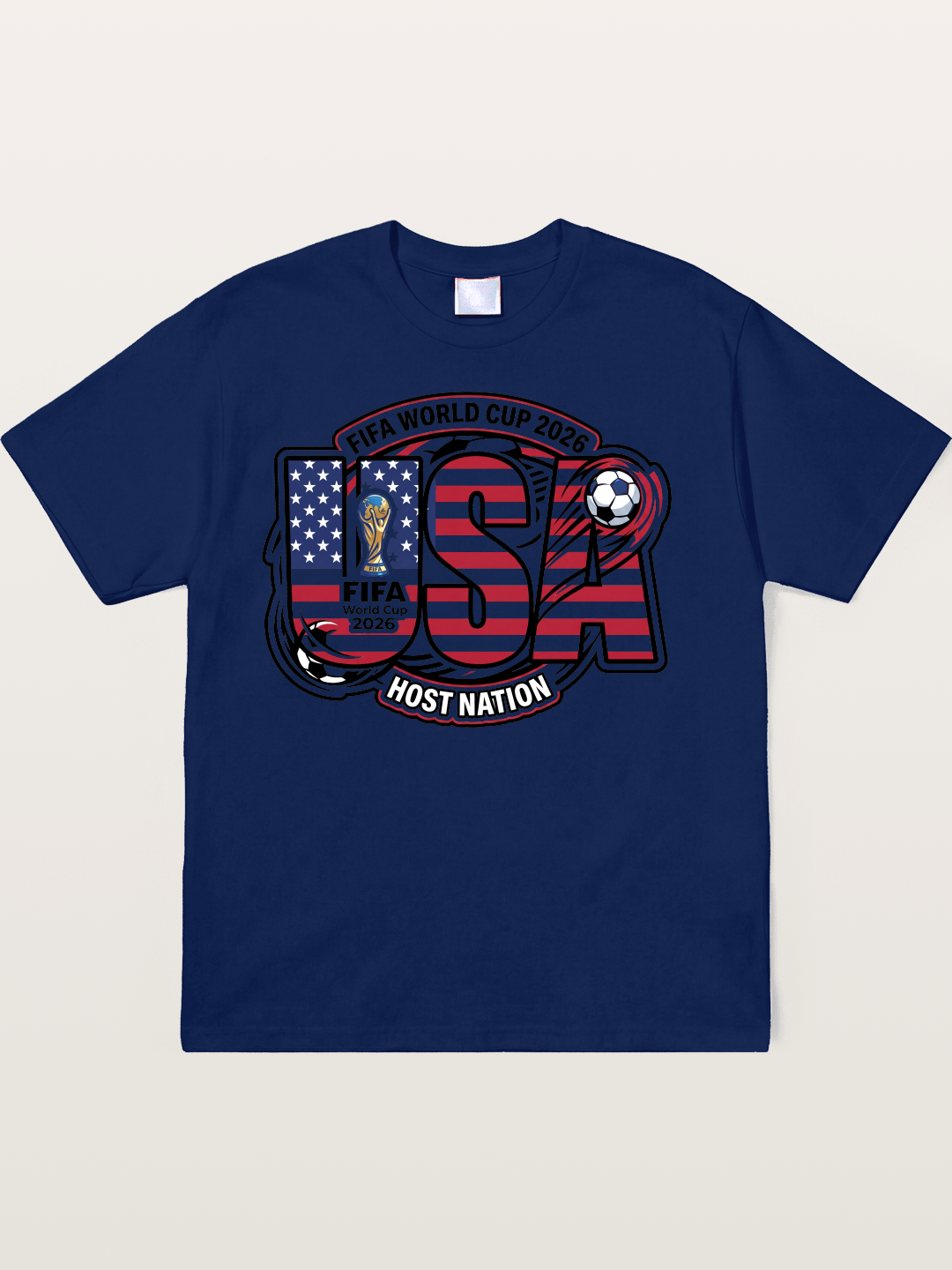 USA 2026 World Cup Typography Soft-Stay T-shirt