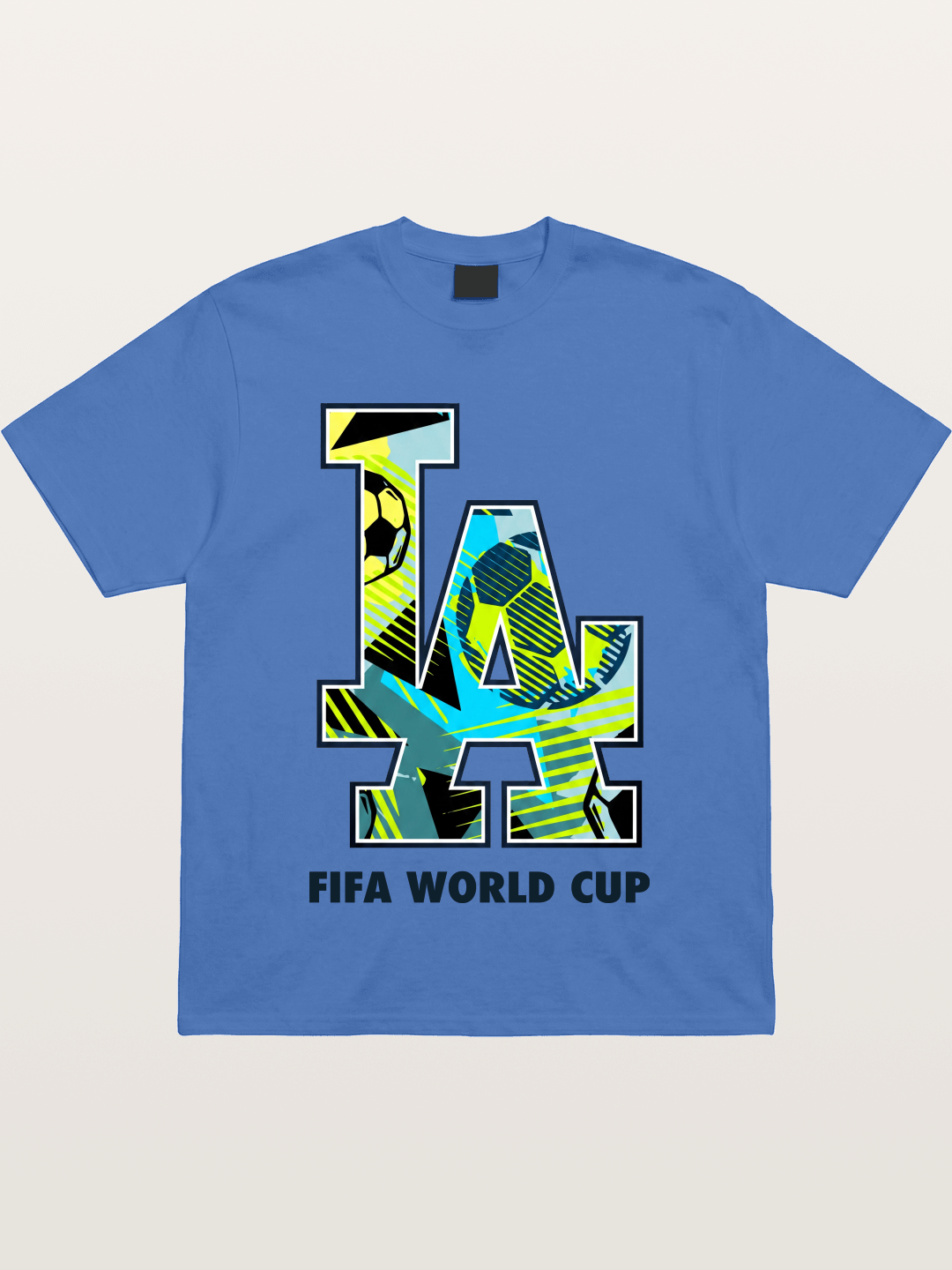 FIFA WC LA Geometric Soccer Fill Gildan T-shirt