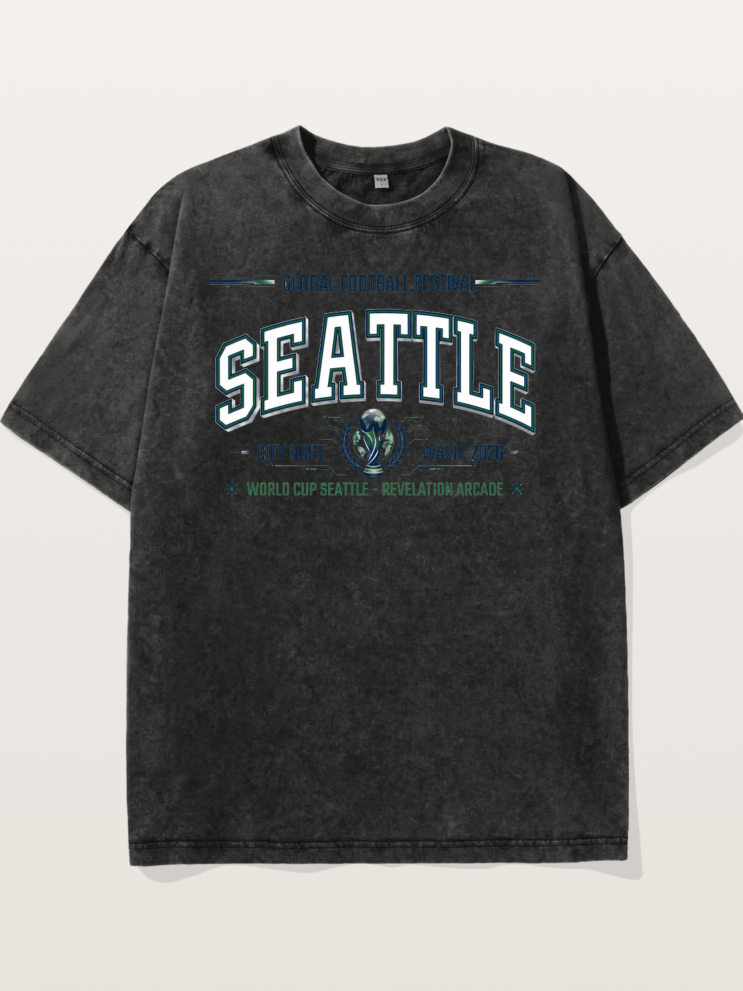 Seattle 2026 WC Host Print Washed T-shirt
