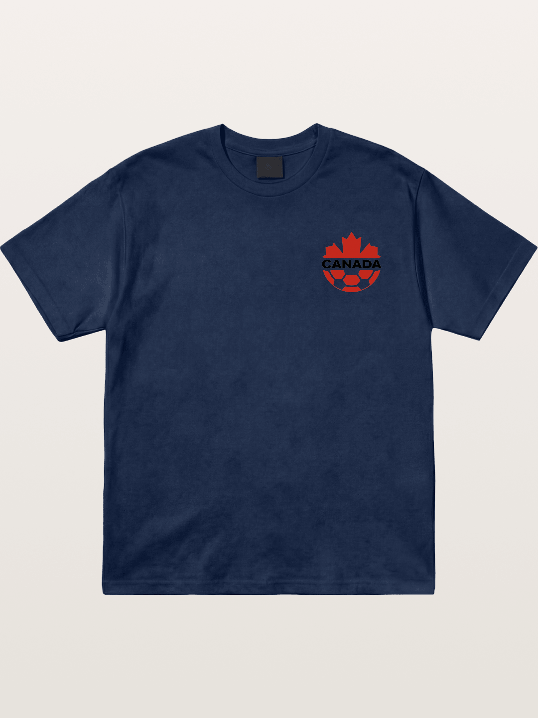 Canada Soccer Maple Leaf Logo Cotton T-shirt