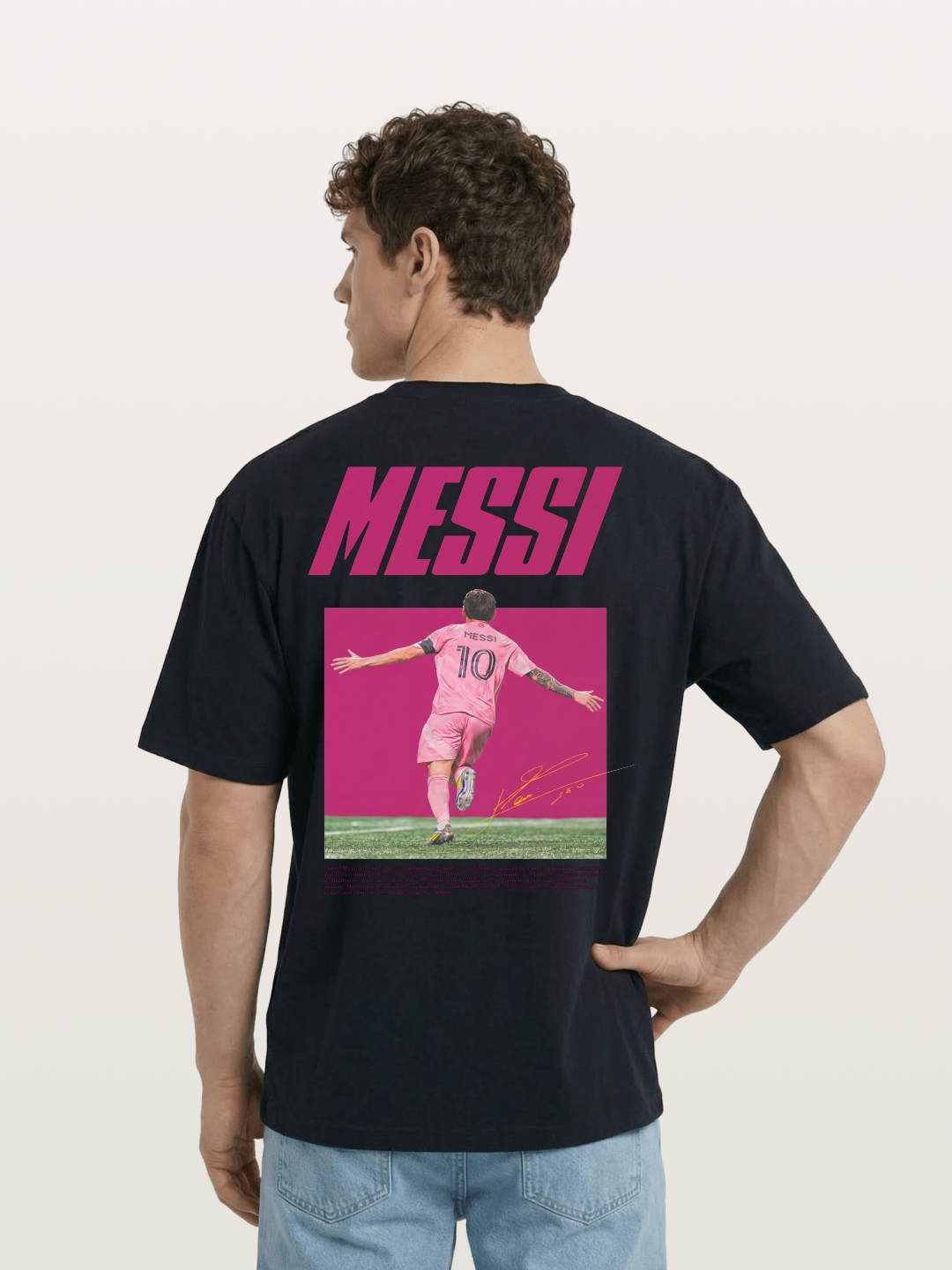 Messi Inter Miami Pink Kit Cotton T-shirt