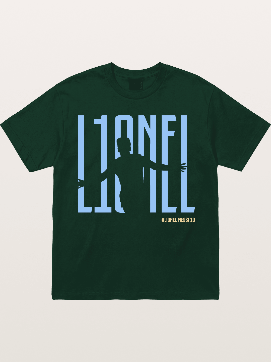 Lionel Messi Celebration Silhouette Gildan T-shirt