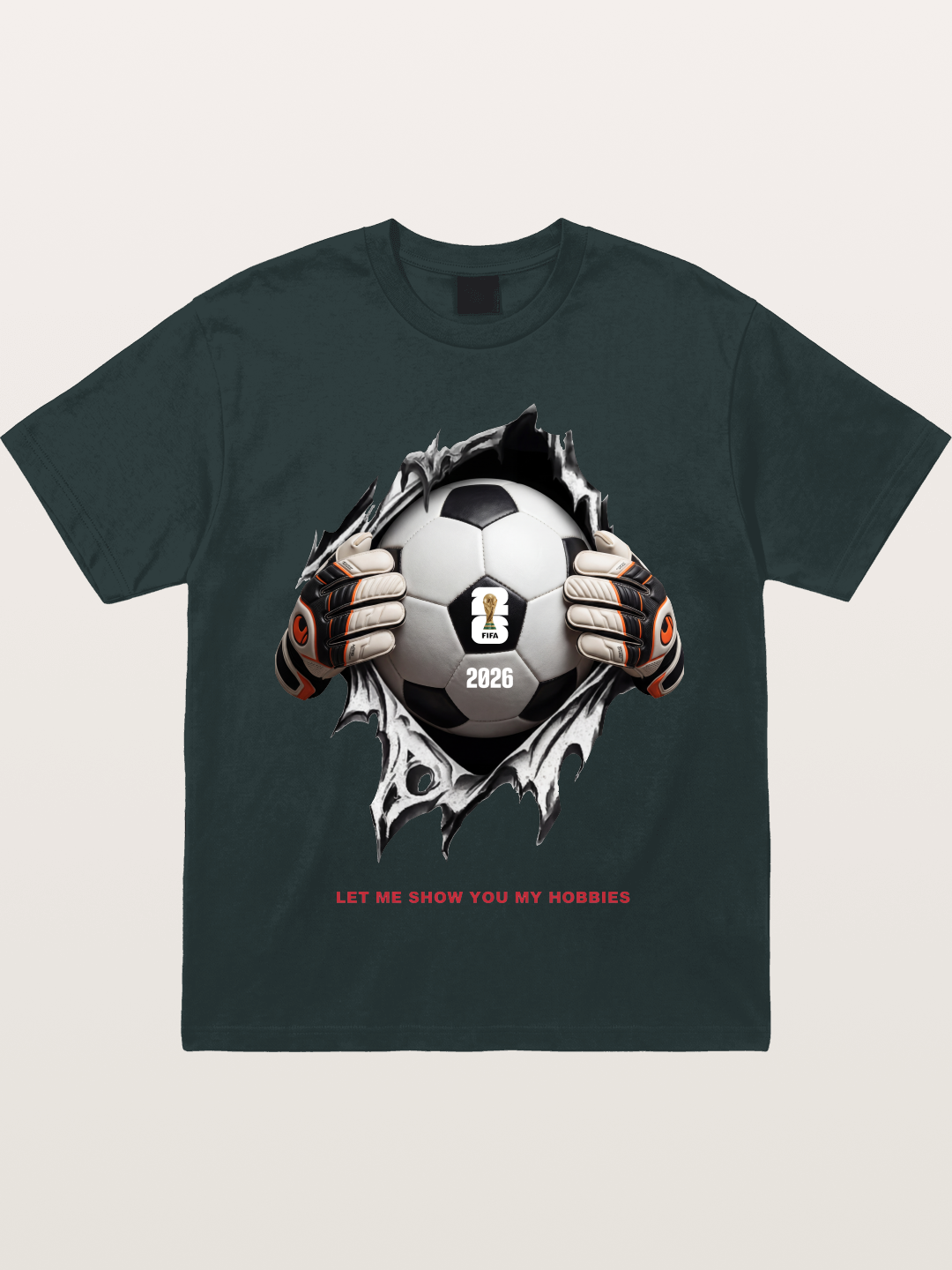 Soccer Ball Tear Effect 2026 Gildan T-shirt