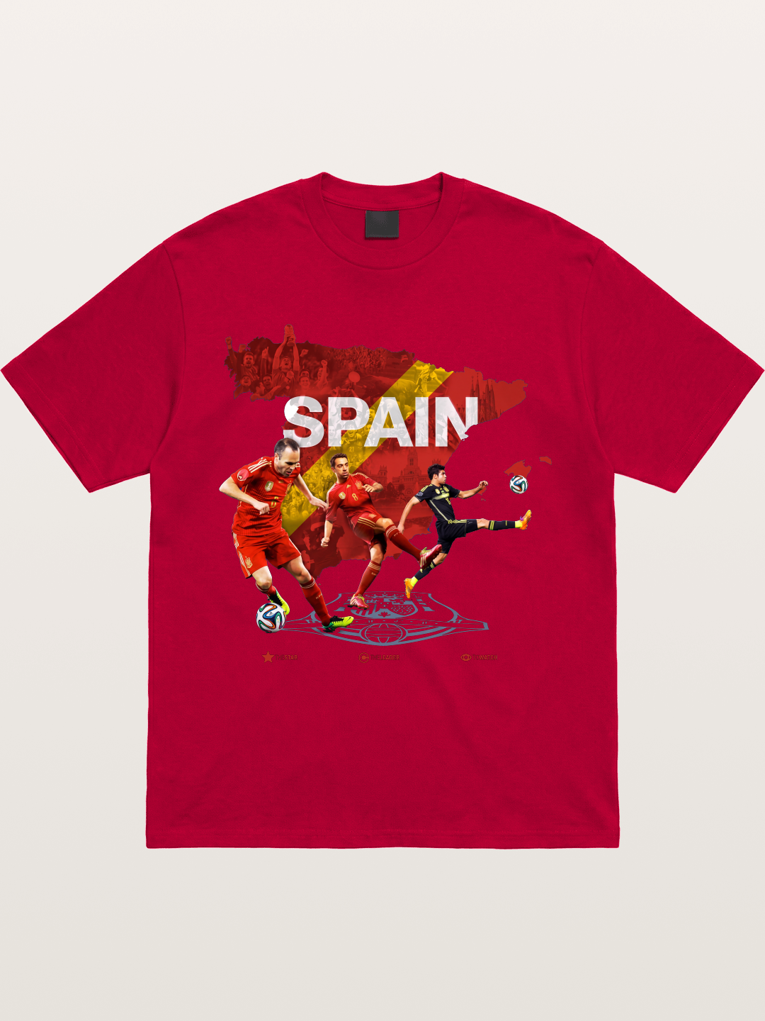 Spain National Team Players Collage Gildan T-shirt