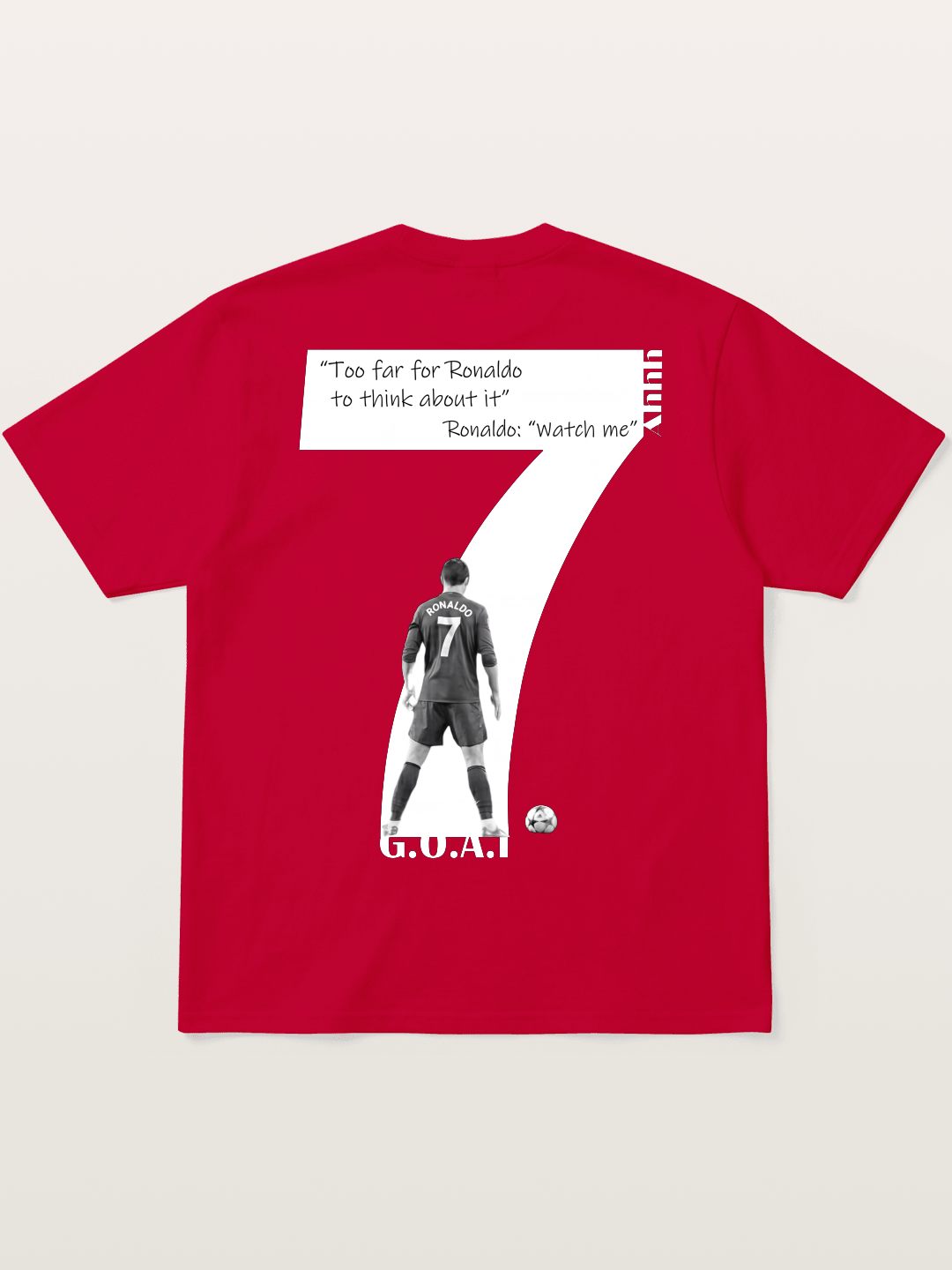 Ronaldo #7 Watch Me Quote Gildan T-shirt