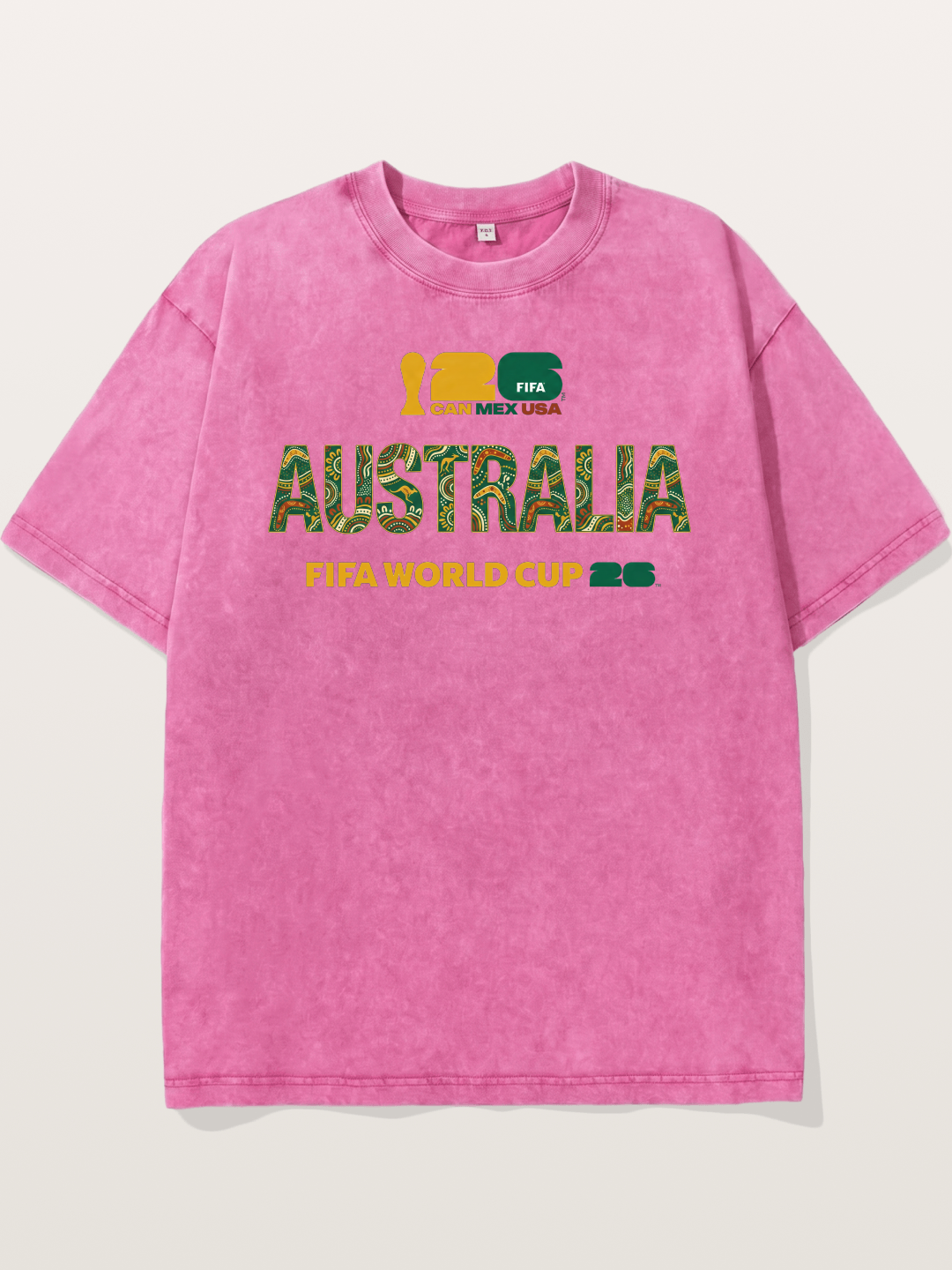Australia 2026 Aboriginal Design Washed T-shirt