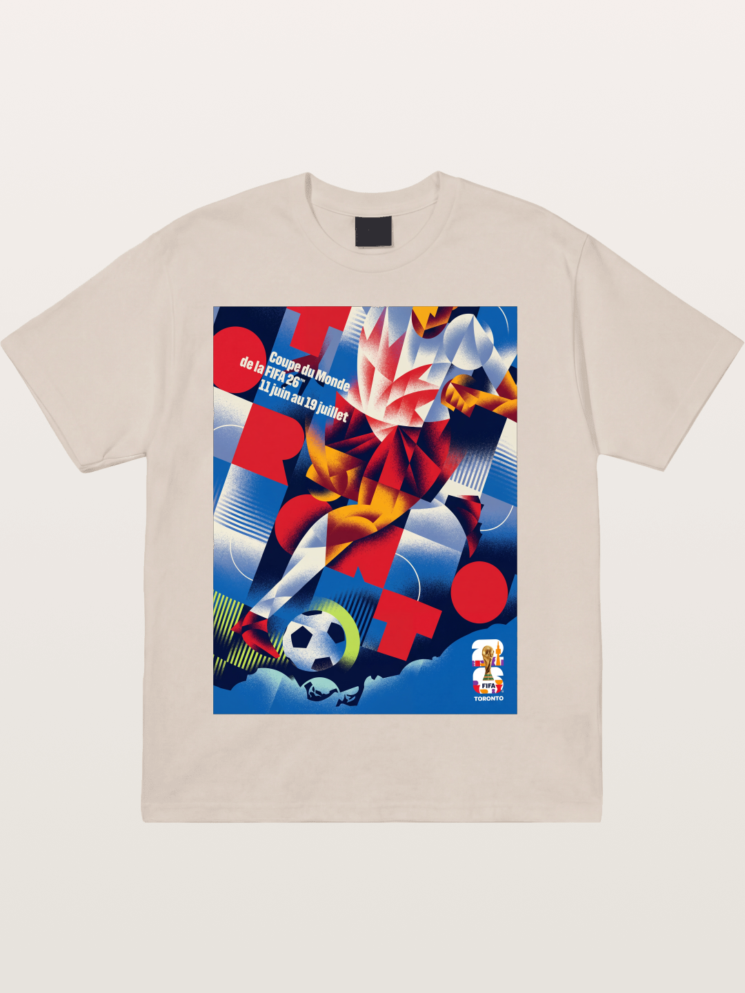 Canada WC 2026 Soccer Player Abstract Cotton T-shirt