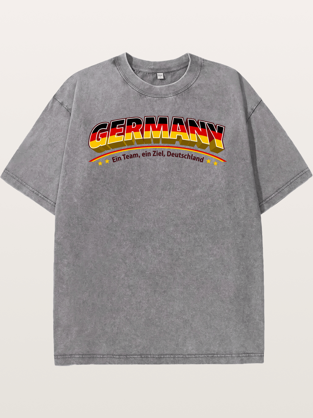 Germany Retro Team Logo WC Washed T-shirt