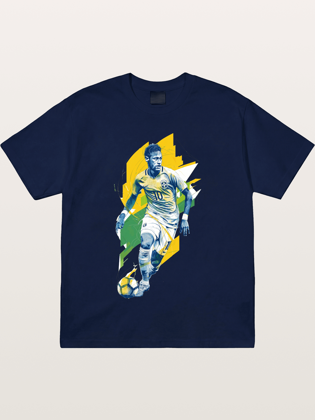 Neymar Brazil Geometric Print Gildan T-shirt
