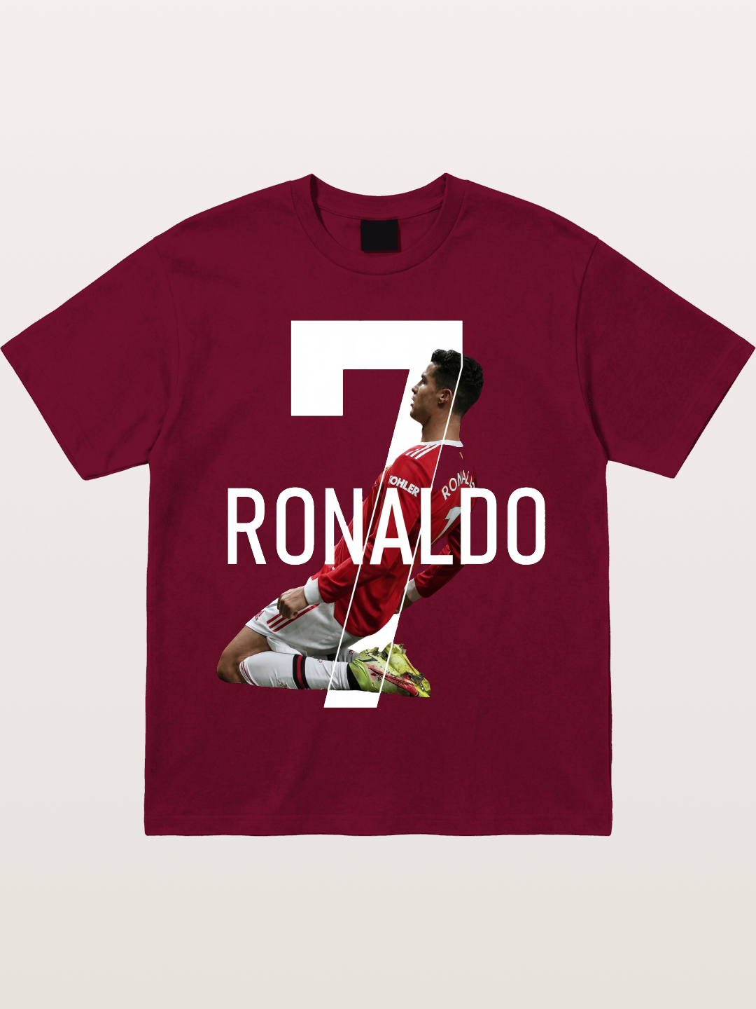 Ronaldo Red Jersey Celebration Pose Gildan T-shirt