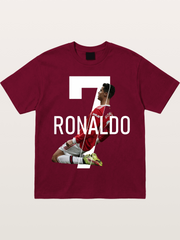 Ronaldo Red Jersey Celebration Pose Gildan T-shirt